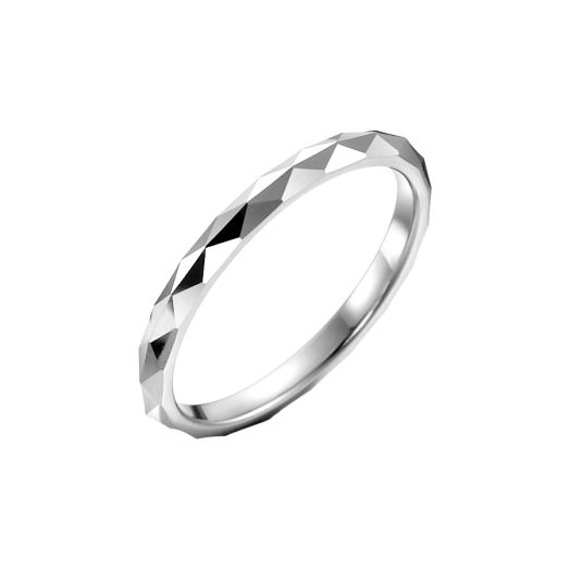 Memoirering Goldring aus Weißgold All 25