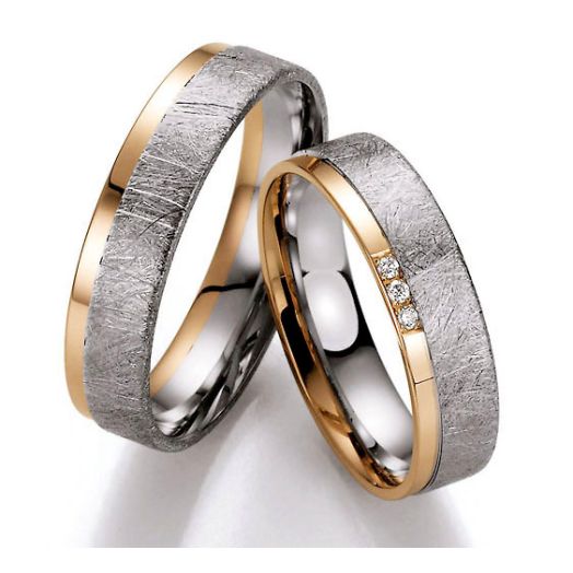 Eheringe Trauringe Bayer 88406 Palladium Apricotgold