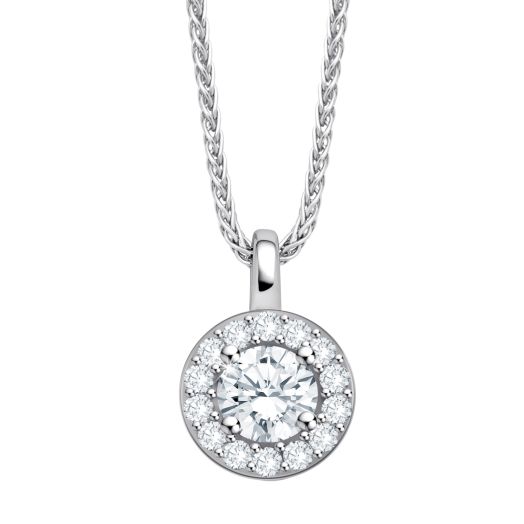 Diamantanhänger Bellaluce Kette EH002374 Weißgold