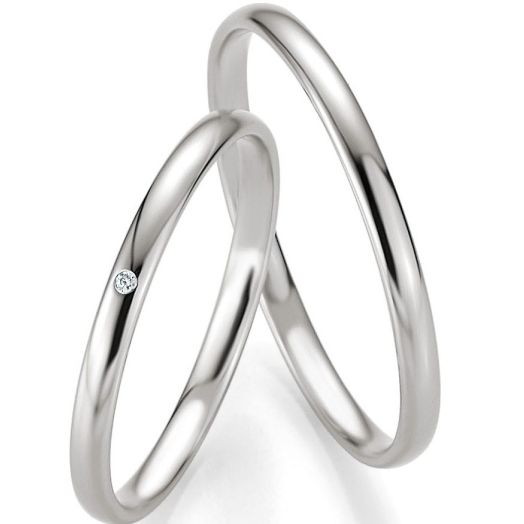 Weißgold Gold Eheringe Trauringe Breuning 48/04303
