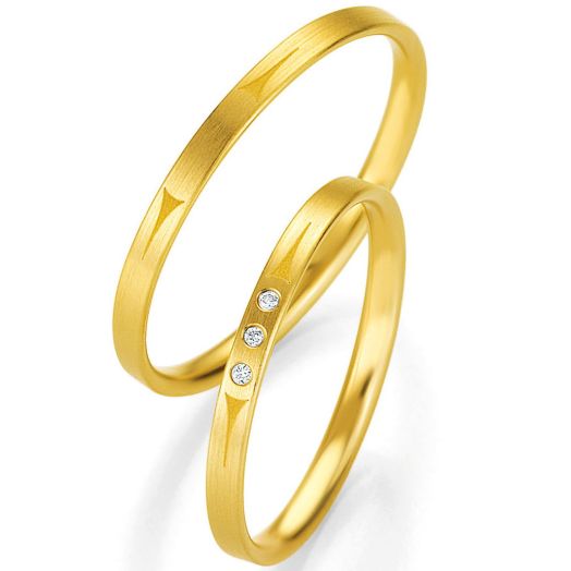 Gelbgold Gold Eheringe Trauringe Breuning 48/04319