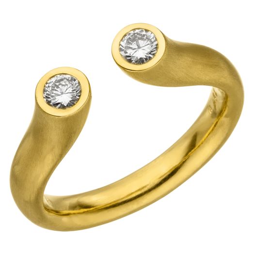 Goldring mit Brillanten 0,20 ct. Goldschmiede handarbeit 94500806