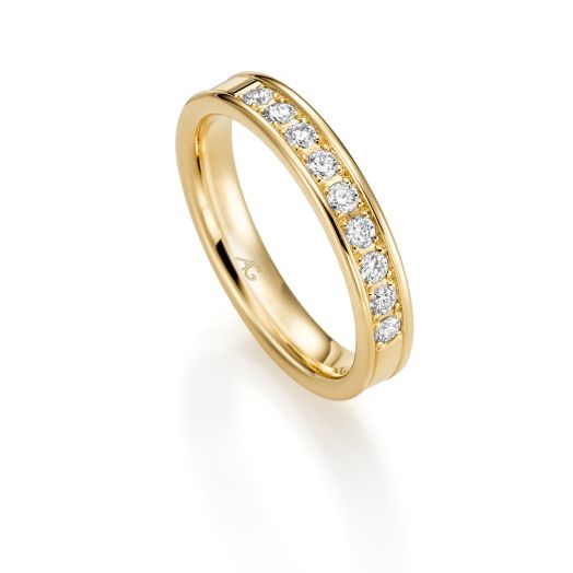 Diamantring Memoires Gerstner Gelbgold 29762/3,8