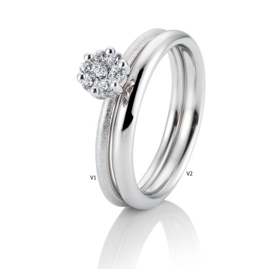 Diamantring Weißgold Verlobungsring Breuning 05746