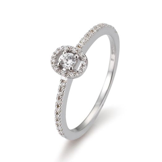 Diamantring Weißgold Fantasy 0,22 ct. Verlobungsringe