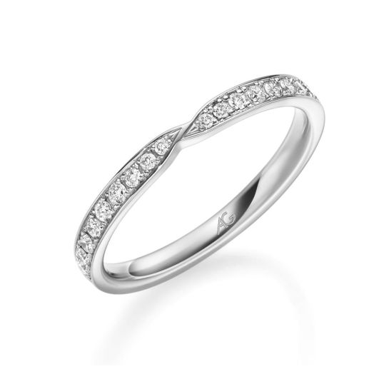Trauringe Gerstner 375, 585 oder 750 Weißgold 29752 Diamantring