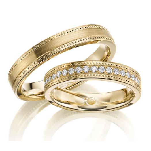 Eheringe Trauringe Rubin RU-1623-1 Gelbgold Gold