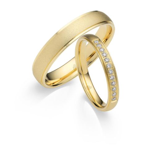 Trauringe Gelbgold 03017 Eheringe Rauschmayer Love 3D Design