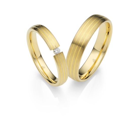 Trauringe Gelbgold 03019 Eheringe Rauschmayer Love 3D Design
