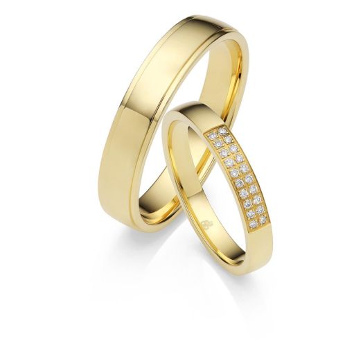 Trauringe Gelbgold 03020 Eheringe Rauschmayer Love 3D Design