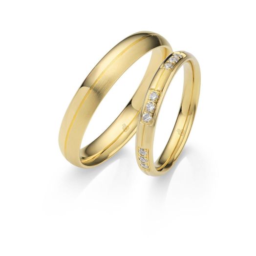 Trauringe Gelbgold 03021 Eheringe Rauschmayer Love 3D Design