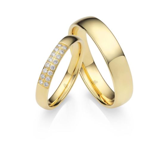 Trauringe Gelbgold 03022 Eheringe Rauschmayer Love 3D Design