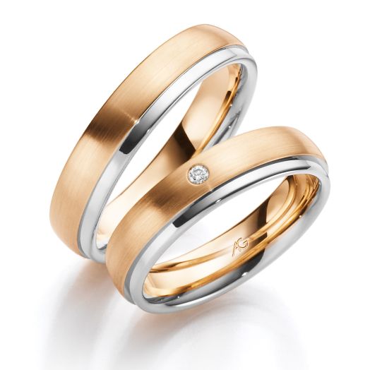 Trauringe Gerstner 585 Gold 4/28637 mehrfarbige Eheringe