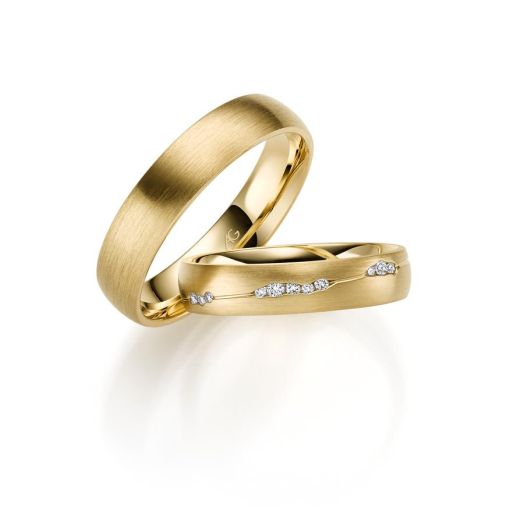 Trauringe Gerstner 585 oder 750 Gelbgold 31282 Brillanten Ehering