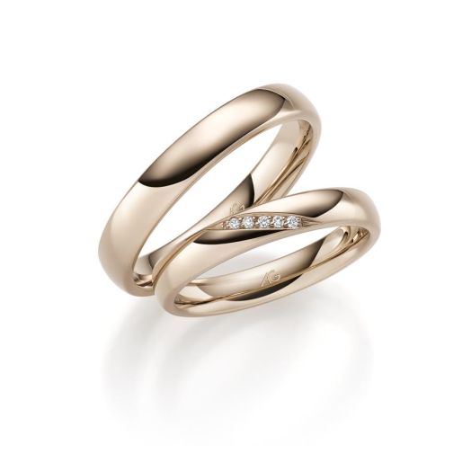 Trauringe Gerstner 585 oder 750 Haselnuss Gold 31283 Brillanten Ehering