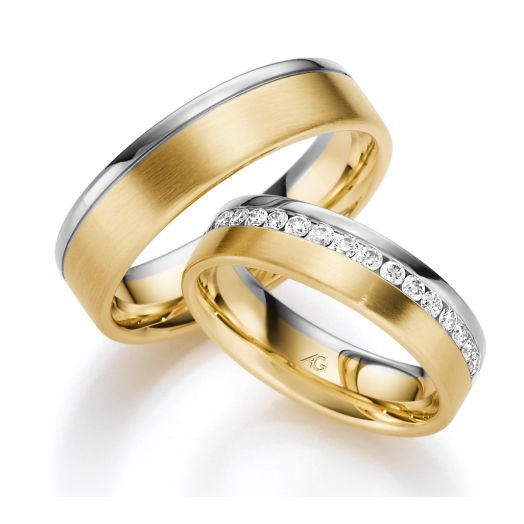 Trauringe Gerstner 585 Gold 4/28623 mehrfarbige Eheringe