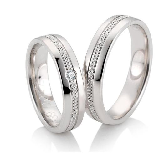 Trauringe Breuning Joy 48/04539 Eheringe Weißgold