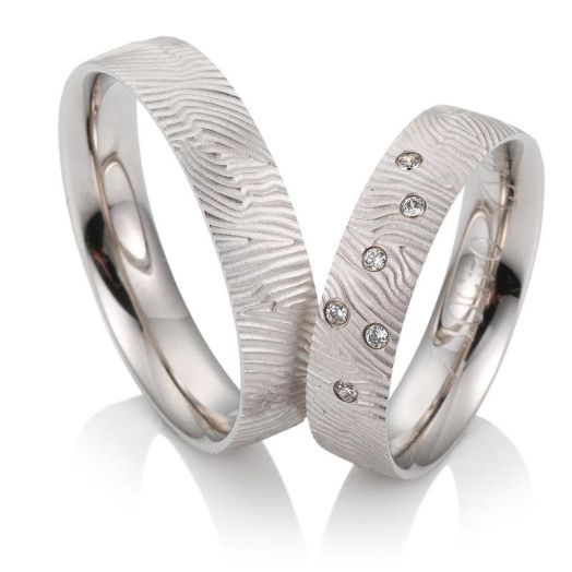 Trauringe Breuning Joy 48/04501 Eheringe Weißgold