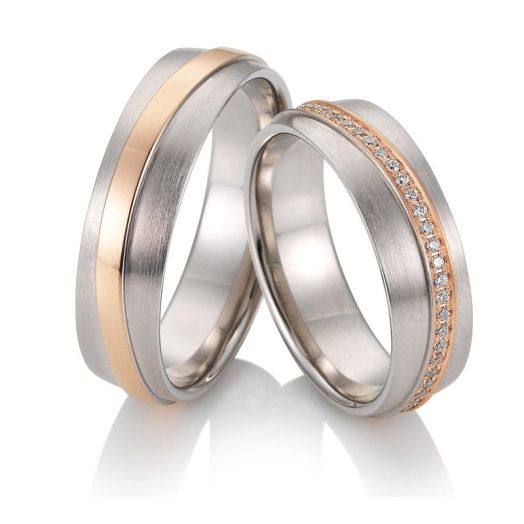 Eheringe Breuning Joy 585 Gold 48/04509 Trauringe Bicolor