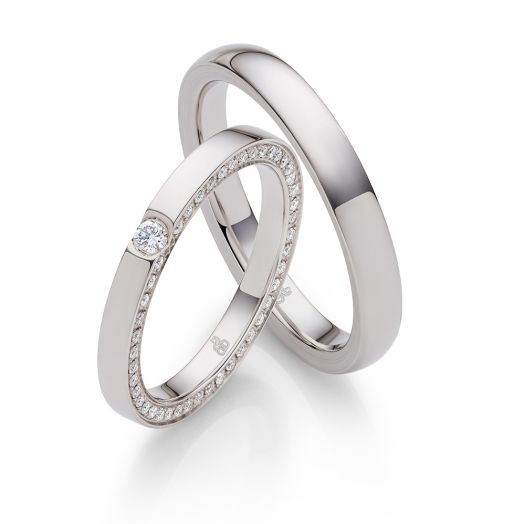 Eheringe Trauringe Signature Royal 2nd Weißgold RA 47179