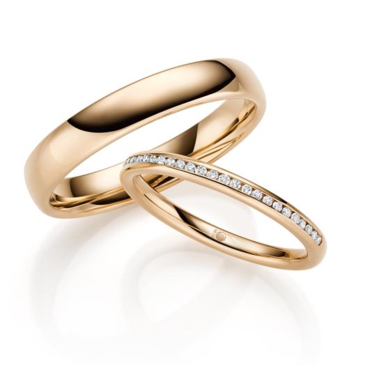 Trauringe von Rubin Design 7 Rosegold RU-1697-1