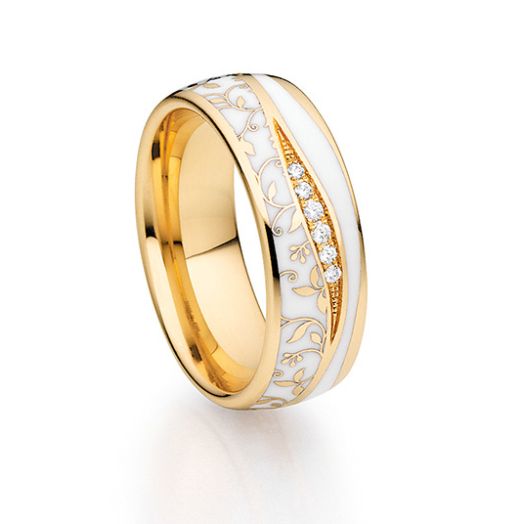 Goldring Fischer Trauringe Elise Apricot Gold 07557