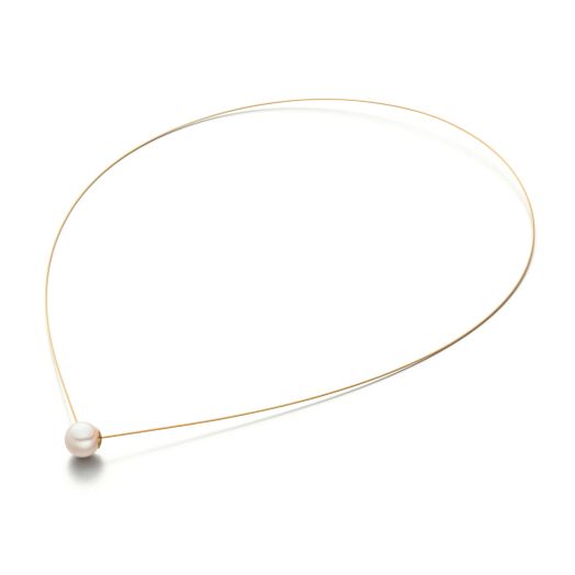 Collier One Perlencollier vergoldet oder 750 Gelbgold one-v-c