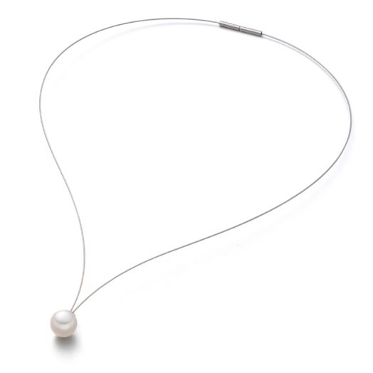Collier Viola mit Perlen Perlencollier viola-s
