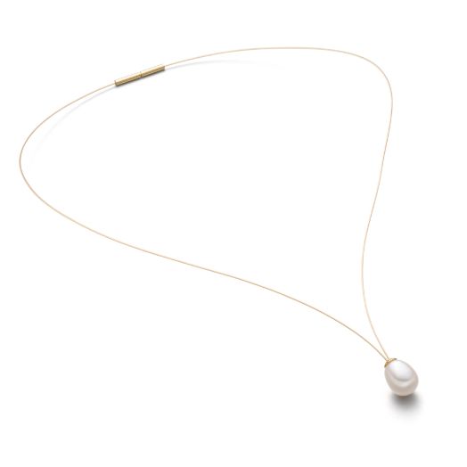 Collier Viola mit Tropfenperle vergoldet viola-trv