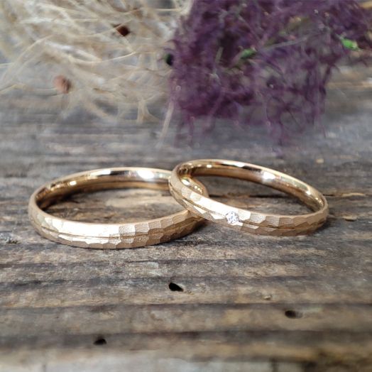 Trauringe Fischer 38-39268 Apricogold Eheringe