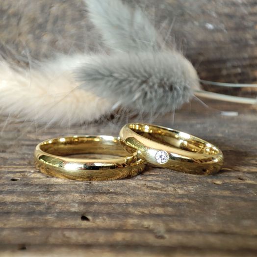 Trauringe Eheringe Gelbgold FI 47430