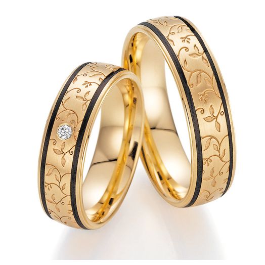 Trauringe Fischer Carbon Gold 22 01320 060