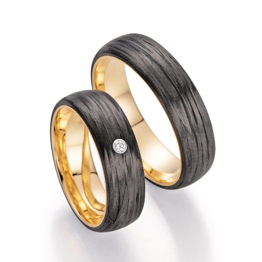 Trauringe Fischer Carbon Gold 22 01350/060