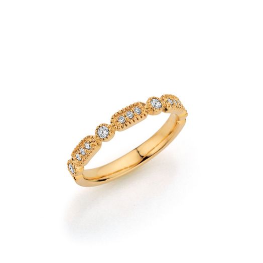 Goldring Verlobungsring Vitage Diamantring Gelbgold FI 47369