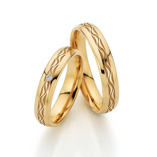 Trauringe Fischer Flora Wildranke 7715 Apricogold
