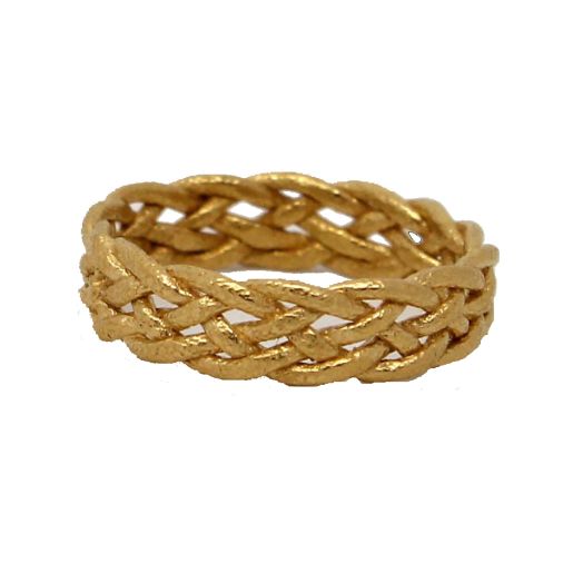 Flechtring Goldmiss 585 Gelbgold 202 AU