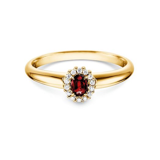 Verlobungsring 0,06 ct. 14K oder 18k Gelbgold Verlobungsringe Online Shop
