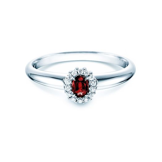 Verlobungsring 0,06 ct. 14K oder 18k Weißgold Schmuck online