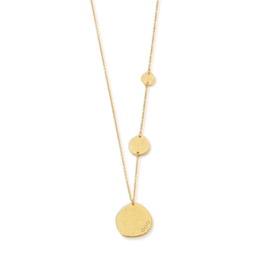 Collier mit Zirkonia Halschmuck Gold 585 Gelbgold K11540G