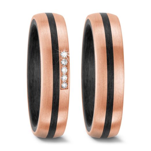 Eheringe Trauringe Carbon Rosegold TitanFactory 59320