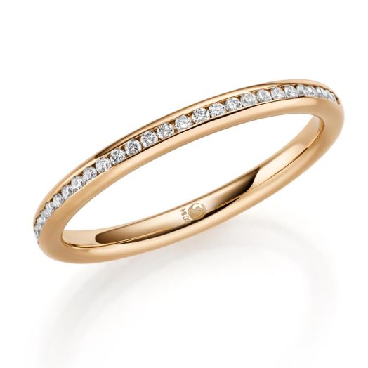 Memoirering in Rosegold 585 oder 750 Verlobungsring RU-1742