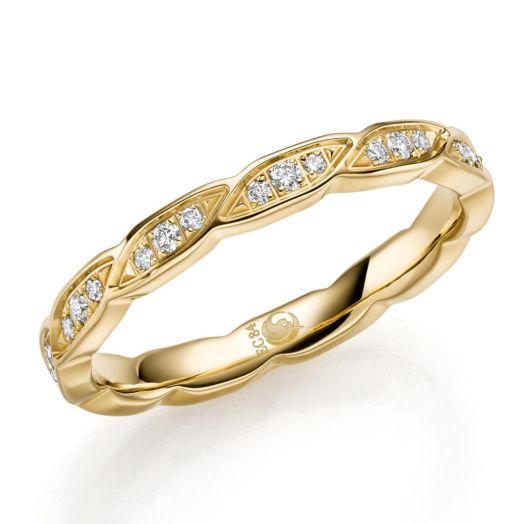 Memoirering in Gelbgold 585 oder 750 Diamantring RU-1746