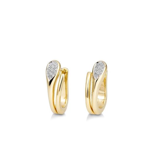 Creolen mit Diamanten aus 585 oder 750 Gebgold BR 47575