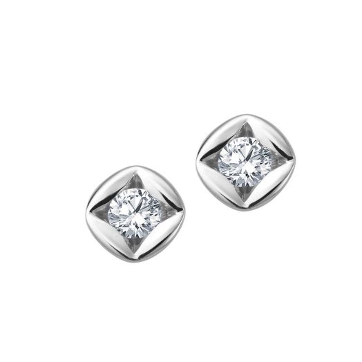 Diamantohrstecker Weißgold Goldschmuck 0,05 ct. Solitaire GIL 47060