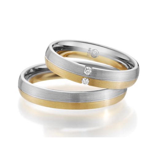 Trauringe Rubin Mehrfarbig RU 1089 R217 Gold Eheringe