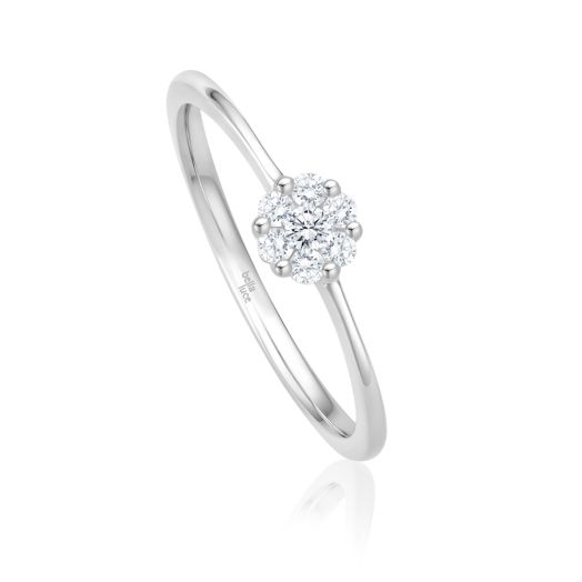 Diamantring Weißgold Pressure Verlobungsringe GIL 47043