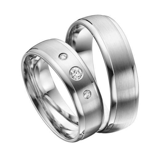 Eheringe Trauringe Rubin Platin R 608