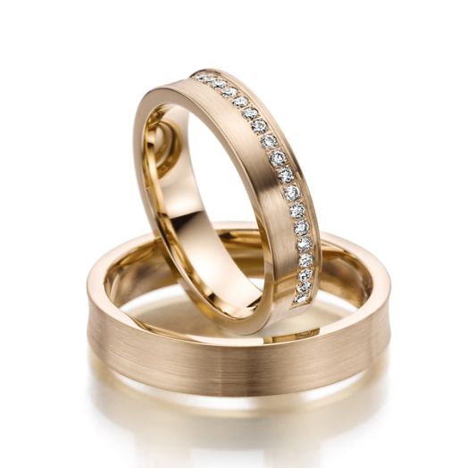 Eheringe Trauringe Rubin Gold RU 1034 Rosegold