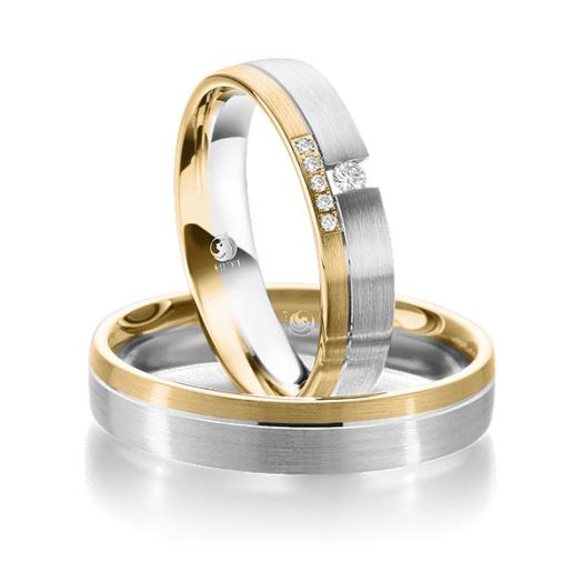 Trauringe Rubin Mehrfarbig RU 1088 R216 Gold Eheringe