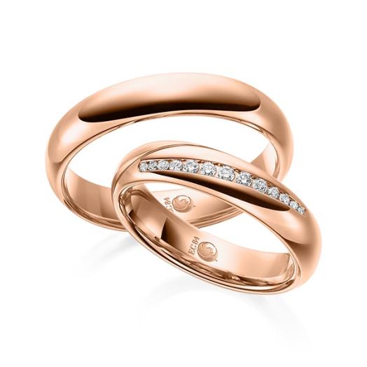 Eheringe Rubin Rotgold RU 1527 Trauringe Gold